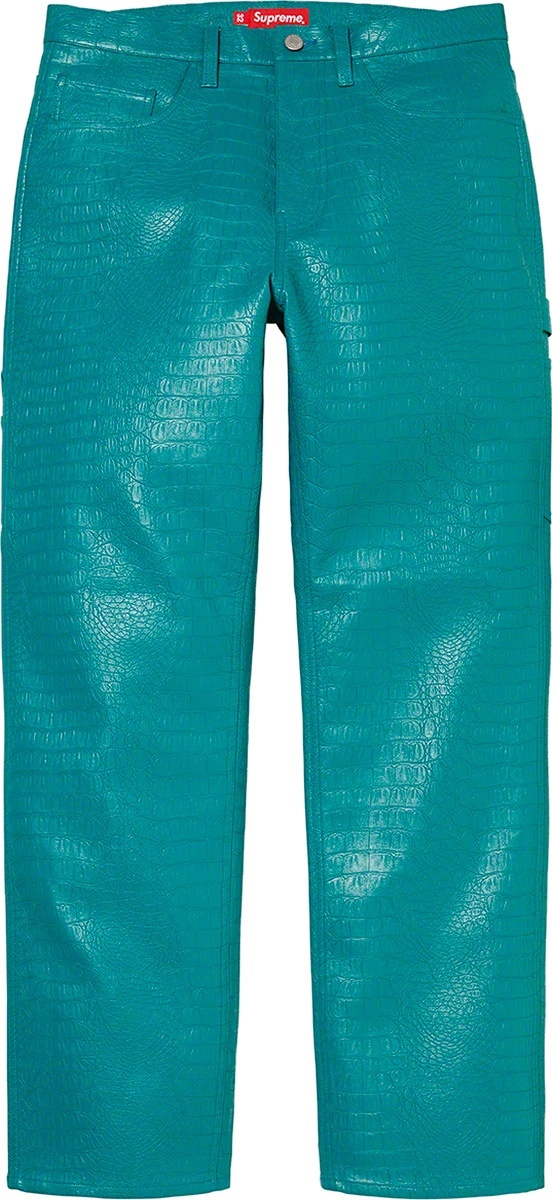 Faux Croc Painter Pant view 2